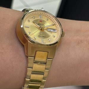 Orient 3 estrelas Automatico Feminino Clássico F49GG024L Dourado - Image 6