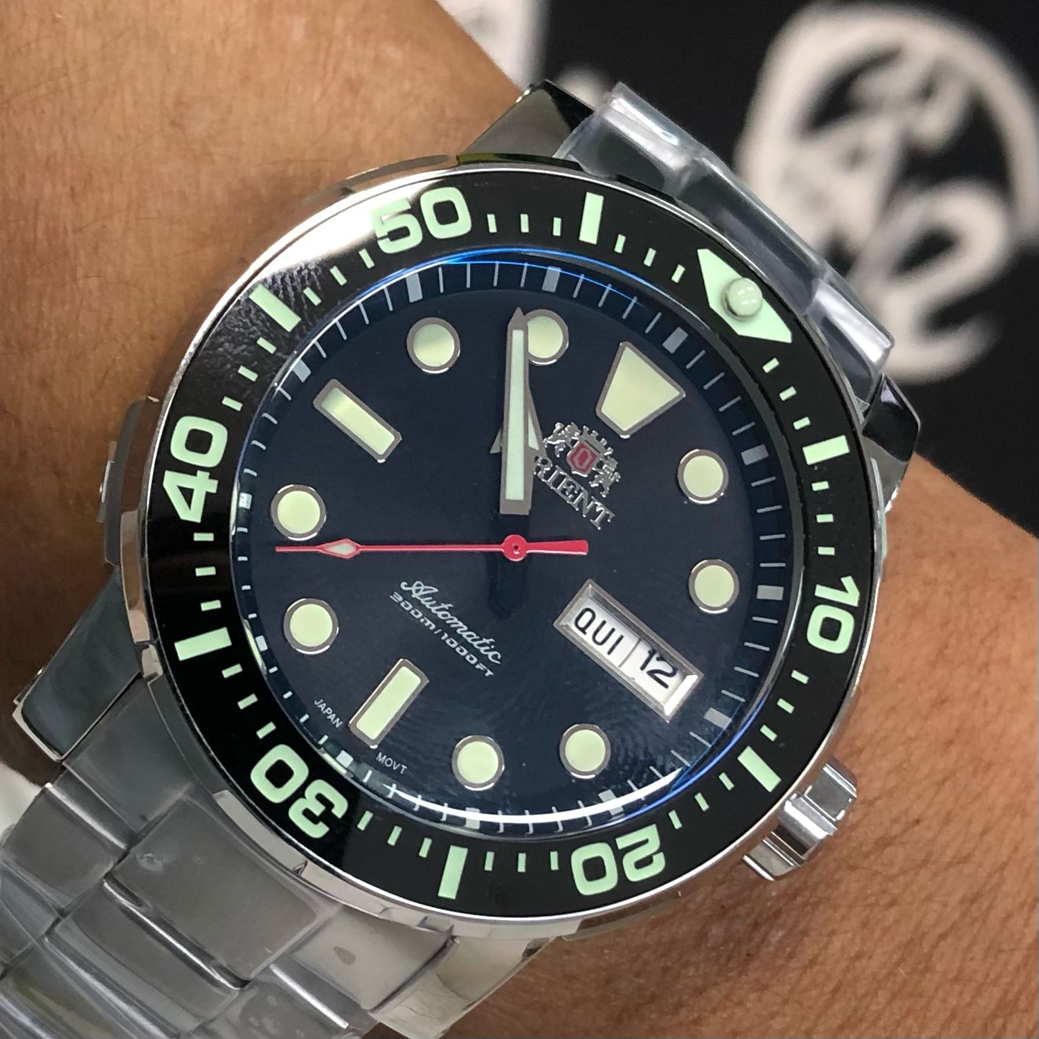 Relógio Automático Diver New posseidon F49SS014 Preto – Taniguchi