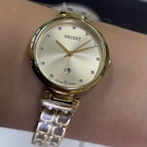 Orient Quartzo Eternal FGSS1199 Champanhe Dourado - Imagem 5