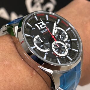 Orient cronógrafo solartech MBSSC257 preto - Image 3