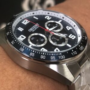 Orient cronógrafo field solartech MBSSC250 azul - Image 3
