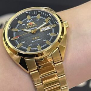 Orient Automatico Masculino Clássico NH3GG006 dourado preto - Image 3