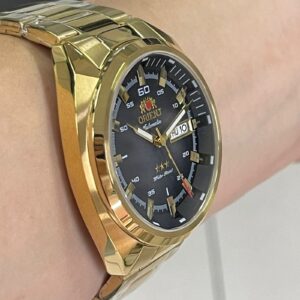 Orient Automatico Masculino Clássico NH3GG006 dourado preto - Image 4