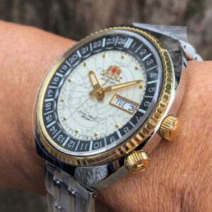 Orient King Diver World Map RAAA0E01S19B creme - Image 3