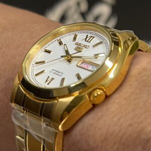 Seiko 5 clássico SNKL58B1 dourado - Image 3