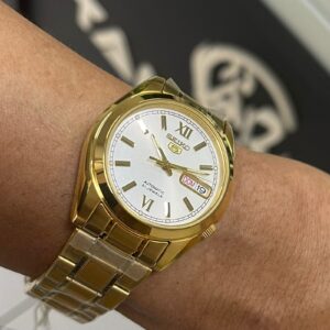 Seiko 5 clássico SNKL58B1 dourado - Image 2