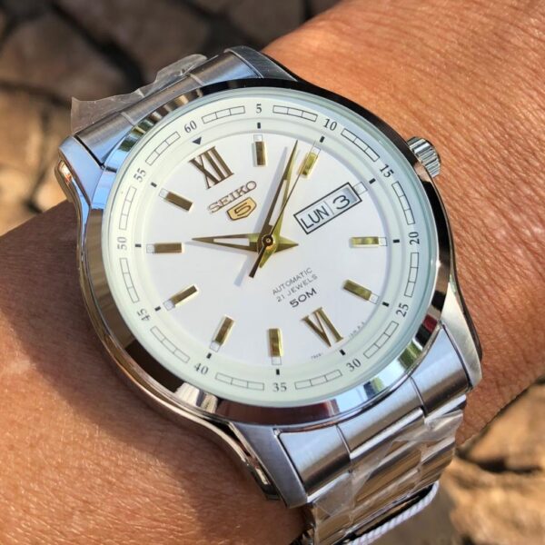 Seiko 5 Automático SNKP15B1 Branco