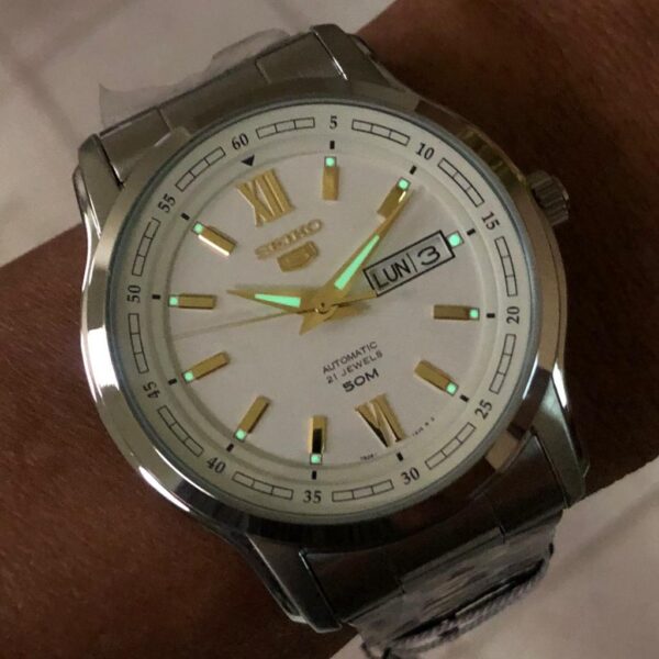 Seiko 5 Automático SNKP15B1 Branco - Image 5