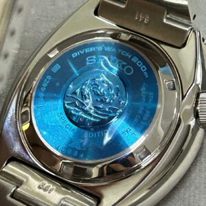 Seiko automático Prospex diver Turtle King Manta ray SRPE39K1 azul - Imagem 7