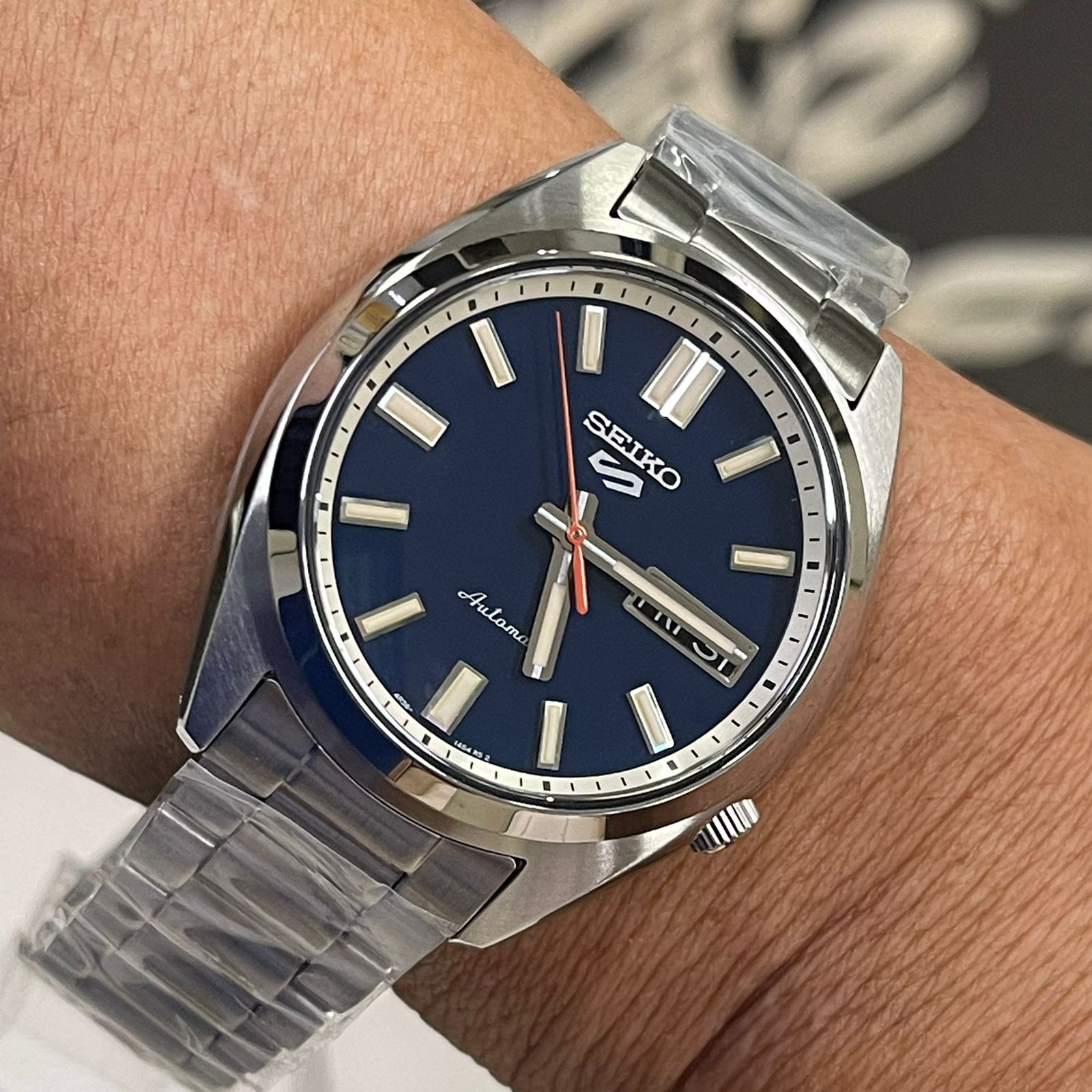 【OH済】Seiko SPIRIT Seiko 5 sports clássico SRPK87 azul – Taniguchi Relógios