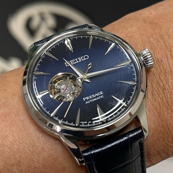 Seiko Presage Cocktail Blue moon SSA405J1 open heart