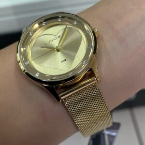 Lince Funny Feminino Analogico LRG4725L Dourado. - Image 5