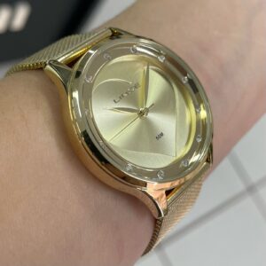 Lince Funny Feminino Analogico LRG4725L Dourado. - Image 3