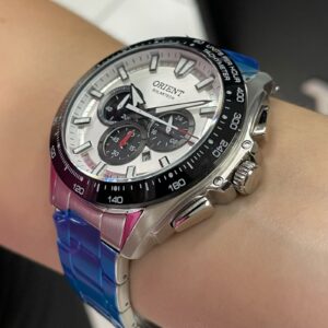 Orient Solartech Masculino Cronógrafo MBSSC275 Prata - Image 3