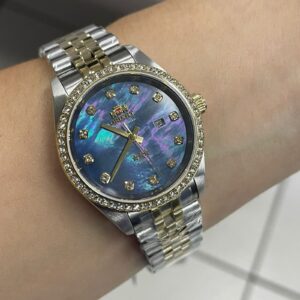 Orient 3 Estrelas Feminino aAutomatico ELEGANCE NH5MM001Azul - Image 4
