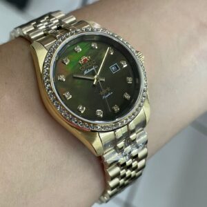 Orient 3 Estrelas Feminino aAutomatico ELEGANCE NH5GG001 Verde - Image 5