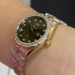 Orient 3 Estrelas Feminino aAutomatico ELEGANCE NH5GG001 Verde - Image 6
