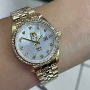 Orient 3 Estrelas Feminino aAutomatico ELEGANCE NH5GG001Branco - Image 5