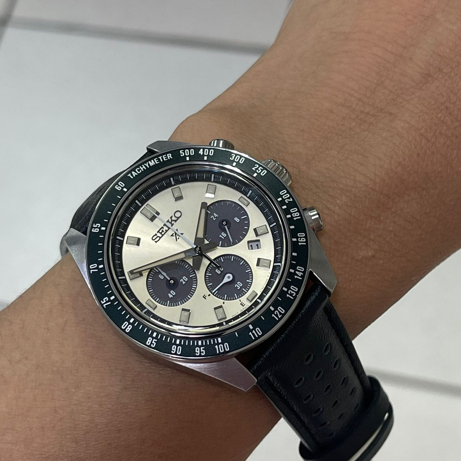 SEIKO セイコーインスツル Seiko Solar Prospex cronógrafo Speedtimer SSC943 – Taniguchi Relógios