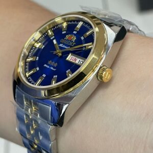 Orient 3 estrelas Automático Heritage Misto YN6TT005 Azul - Image 3