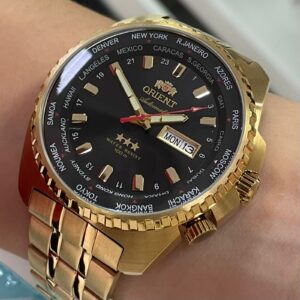 Orient 3 estrelas Automático Word time 469GP057NH - Image 3