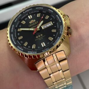 Orient 3 estrelas Automático Word time 469GP057NH - Image 4