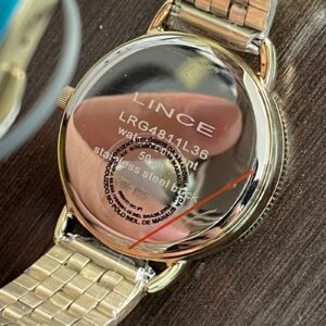 Lince Dress Feminino Analogico LRG4811L36 Dourado - Image 7