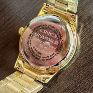 Lince Dress Feminino Analogico LRGM037L30 Dourado - Image 7