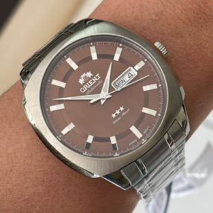 Orient 3 Estrelas automático F49SS022 Marrom - Image 7