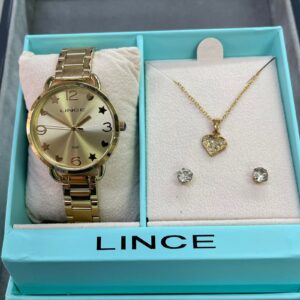 Kit Relógio Feminino Lince Analógico LRGH126L Dourado - Image 7