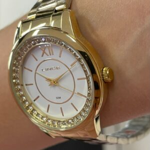 Lince Feminino Urban Analogico LRGJ158L40 Dourado - Image 3