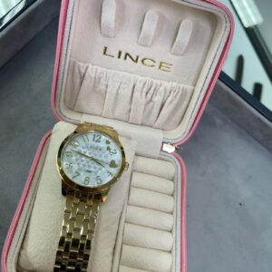 Kit Relogio Lince Feminino Dourado LRGM044L38 Madreperola - Image 3