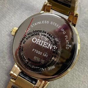 Orient Quartzo Eternal Feminino FTSS0141 Marmorizado Preto - Image 6
