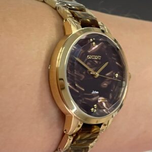 Orient Quartzo Eternal Feminino FTSS0141 Marmorizado Marrom - Image 3