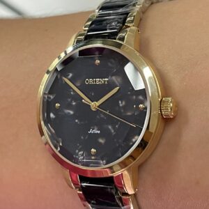 Orient Quartzo Eternal Feminino FTSS0141 Marmorizado Preto - Image 2