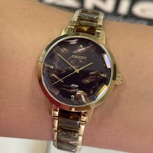 Orient Quartzo Eternal Feminino FTSS0141 Marmorizado Marrom - Image 5