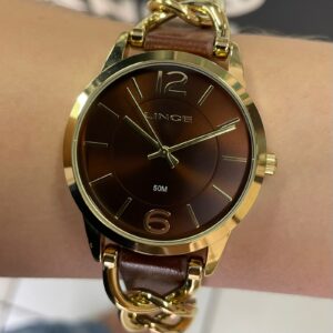 Lince Quartzo Chain LRC4777L38 Marrom Dourado - Image 5