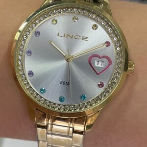 Lince Quartzo Funny LRG4831L38 Prata Dourado - Image 5