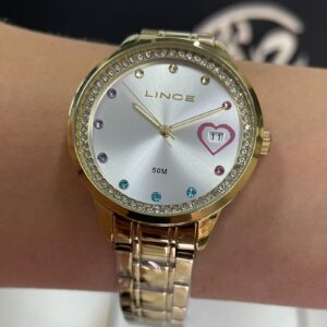 Lince Quartzo Funny LRG4831L38 Prata Dourado - Image 4