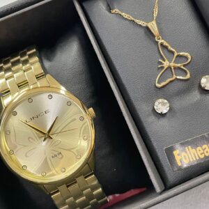 Lince Quartzo Funny Kit Feminino LRGH158L Champanhe Dourado - Image 7