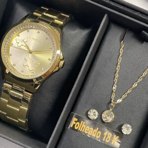 Lince Quartzo Funny Kit Feminino LRGJ121L Champanhe Dourado - Image 7