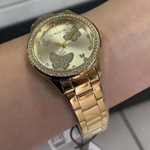 Relogio Lince Feminino Funny Dourado LRGJ145L Champanhe - Image 5