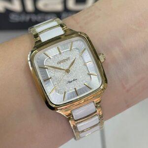Orient Quartzo Eternal Ceramic LTSK0010-B Branco Dourado - Imagem 5