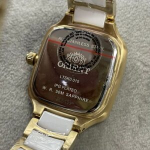 Orient Quartzo Eternal Ceramic LTSK0010-B Branco Dourado - Imagem 6