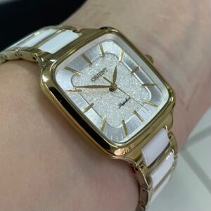 Orient Quartzo Eternal Ceramic LTSK0010-B Branco Dourado - Imagem 3