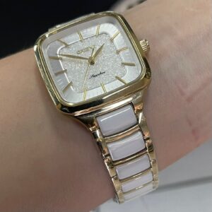 Orient Quartzo Eternal Ceramic LTSK0010-B Branco Dourado - Imagem 4