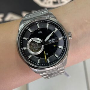 Orient Automatico Classico NH7SS003 Preto Prata - Imagem 5