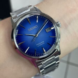 Seiko Automatico Presage Cocktail Time The Aviation SRPJ13J1 Azul Prata - Image 6