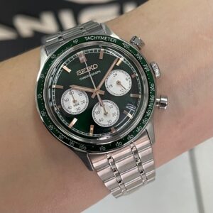 Seiko Cronograph SSB481B1 Verde Prata - Image 4