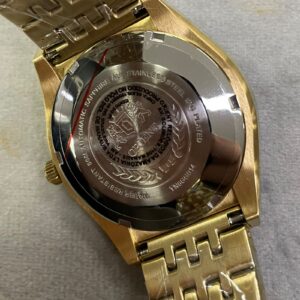 Orient Automatico 3 Estrelas Heritage YN6GG014 Verde Dourado - Imagem 6